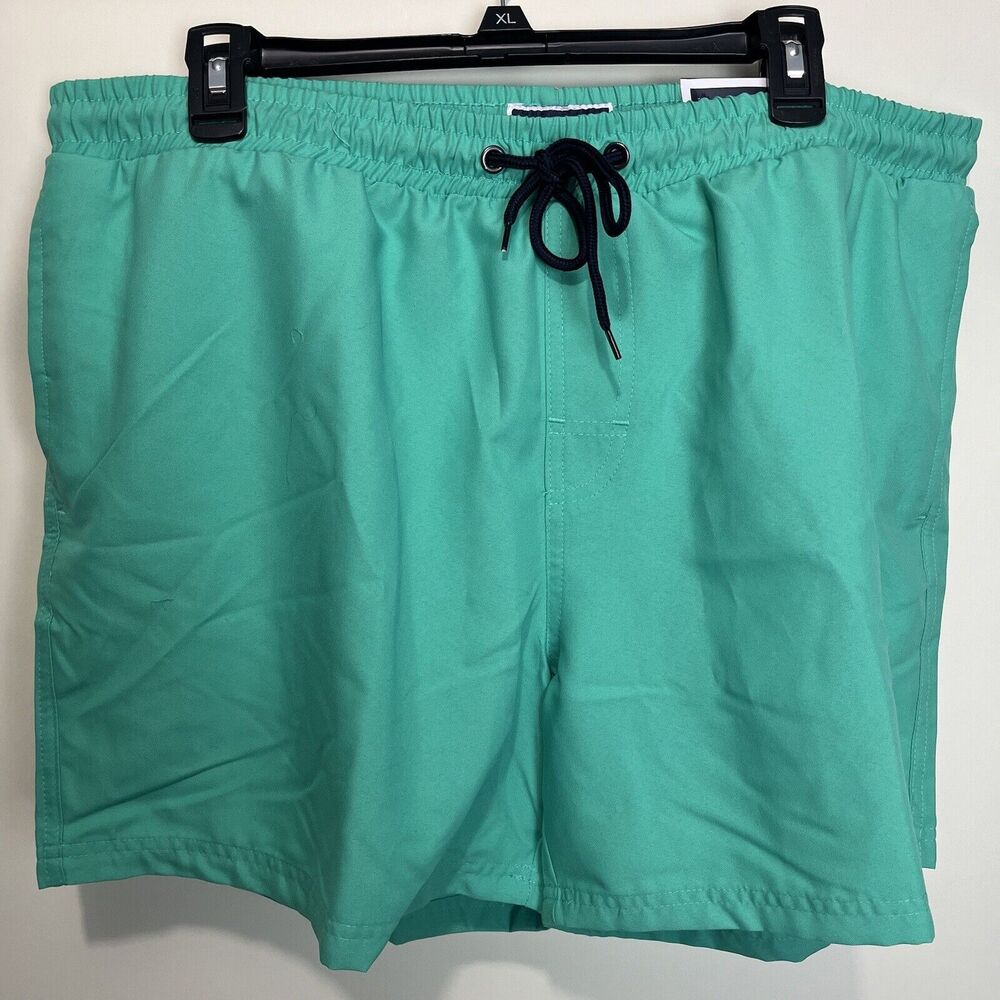 Club Room Mens Swim Trunk Shorts XL NWT Pockets Kelly Green 5” Swimming Summer